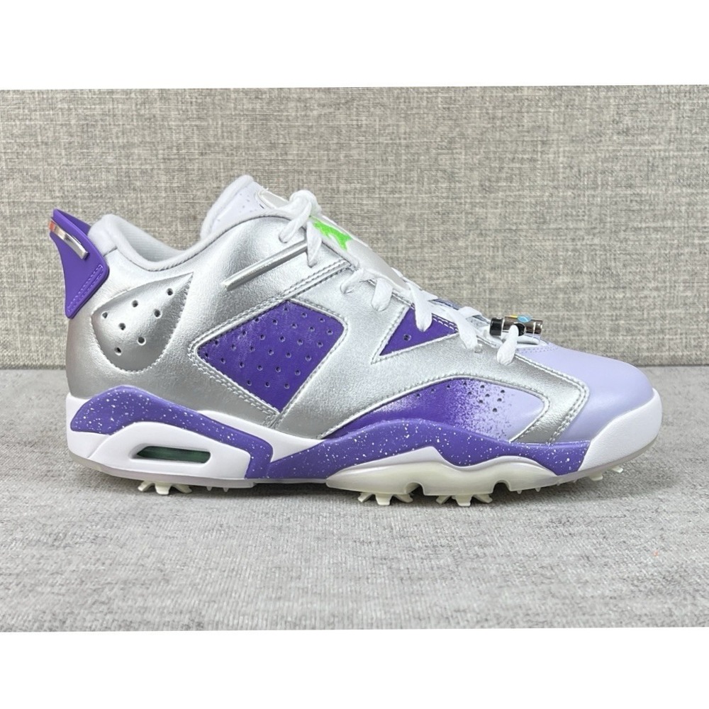 Nike Air Jordan Retro 6 NRG U23 Golf Purple Metallic Silver FD0205-055 Mens 10